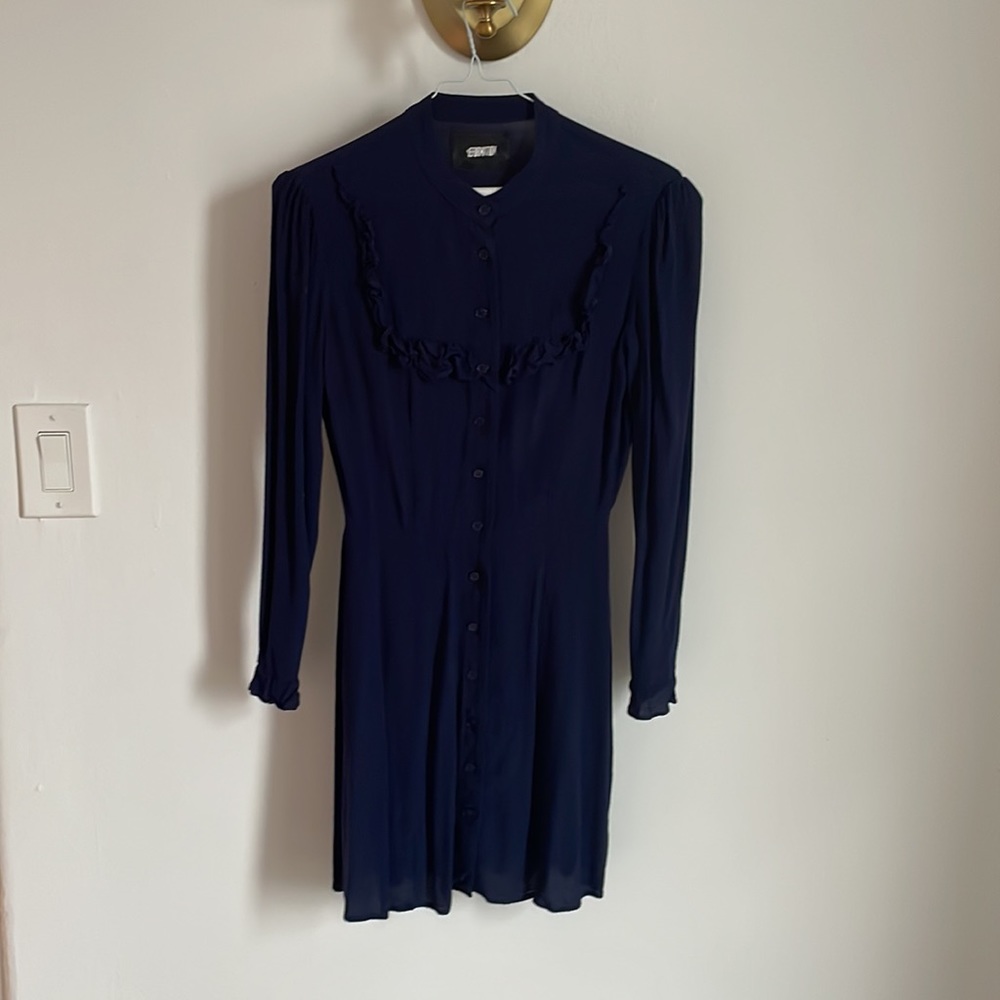 Reformation Navy Dress Small